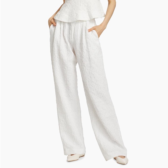 NWT Ronny Kobo Krew crinkle straight leg pants